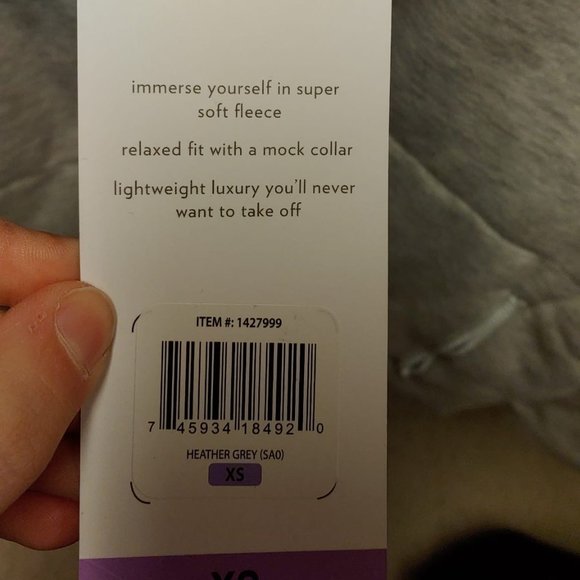 Three Dots Ladies' Quilted Jacket--Gray (Heather Gray) - Picture 11 of 11